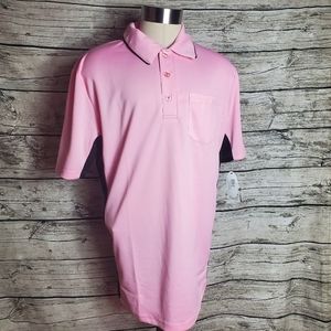 Adams Pink Polo Shirt Size L.Pit to pit approx: 24 inches Right shoulder to b